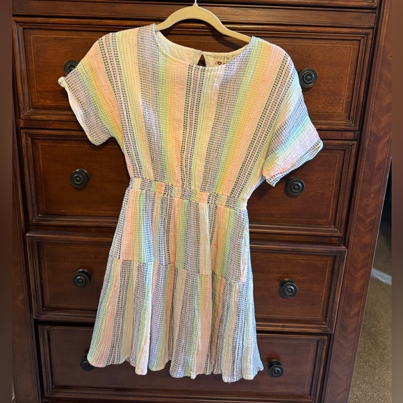 Anthropologie Dolan Short-Sleeve Striped Mini Dress - Picture 7 of 9